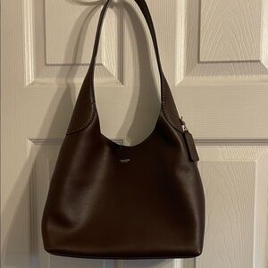 Coach Dark Brown Leather Shoulder Bag